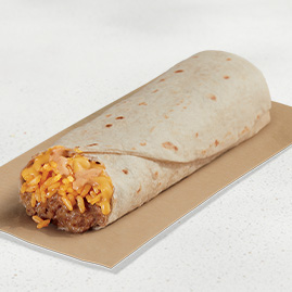 Cheesy Bean & Rice Burrito