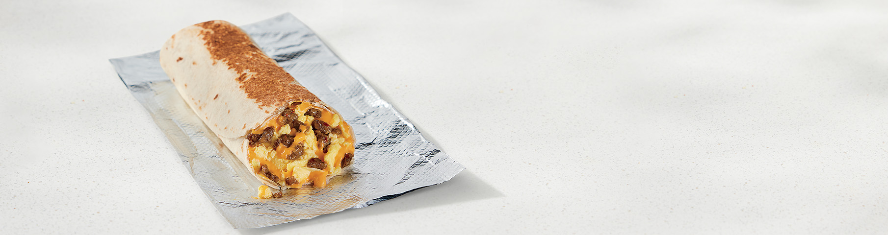 Cheesy Toasted Breakfast Burrito Sausage