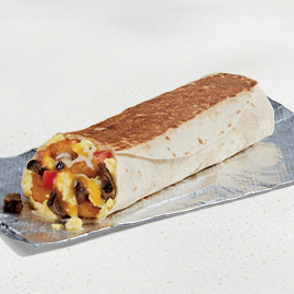 Grande Toasted Breakfast Burrito Steak
